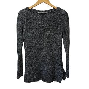 Athleta Womens Sweater Gray XXS Wool Yak Blend Stretch Crewneck Pullover Tunic